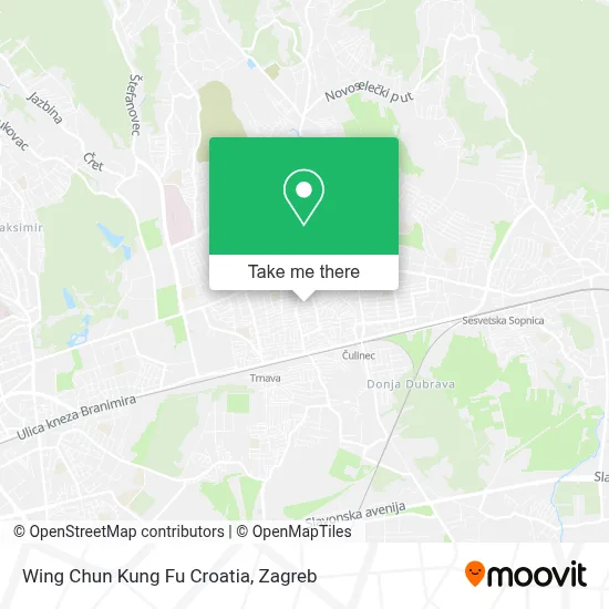 Wing Chun Kung Fu Croatia map