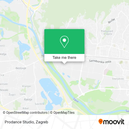 Prodance Studio map