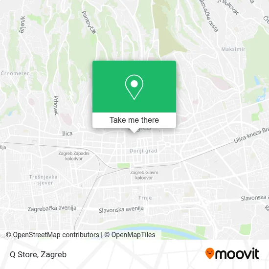 Q Store map