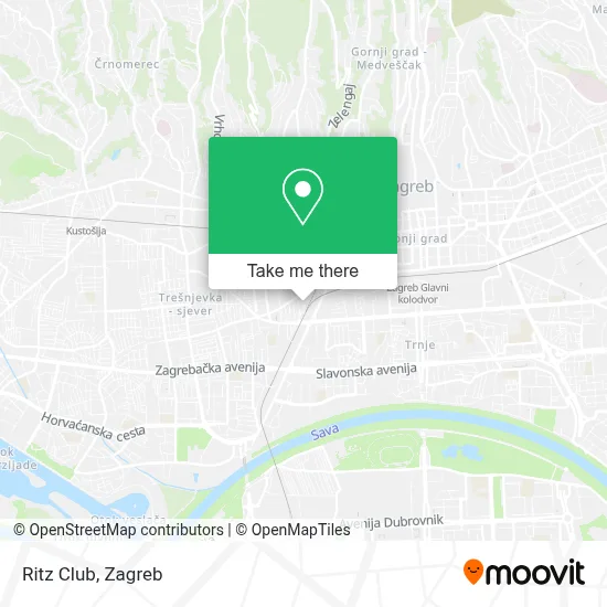 Ritz Club map