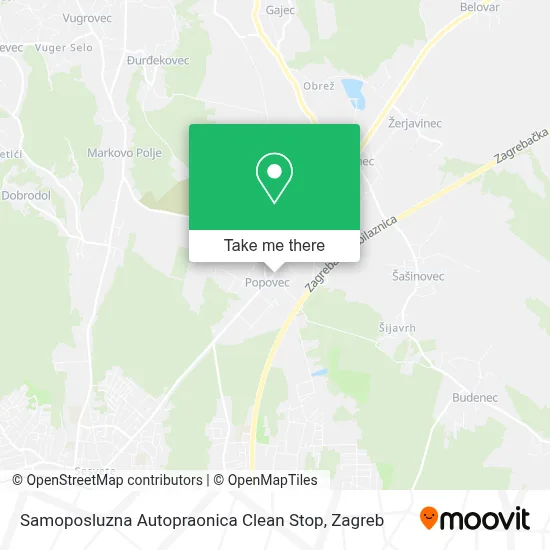 Samoposluzna Autopraonica Clean Stop map
