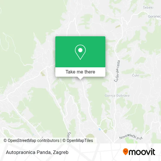 Autopraonica Panda map
