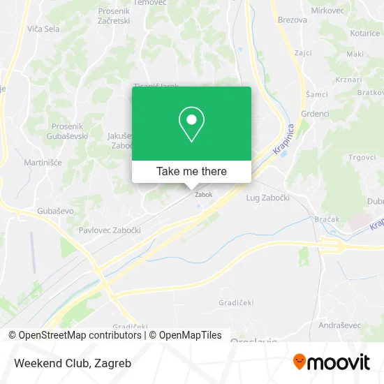 Weekend Club map