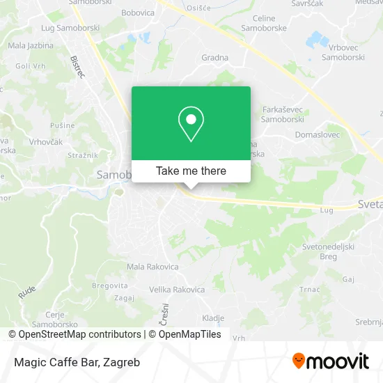 Magic Caffe Bar map