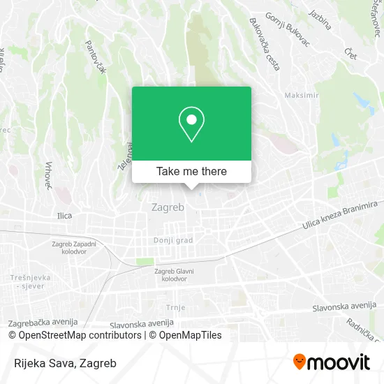 Rijeka Sava map