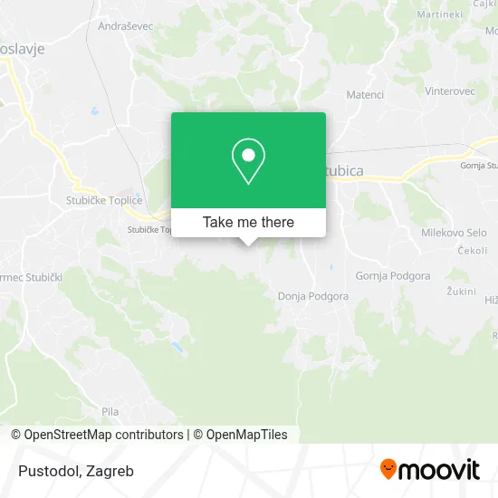 Pustodol map