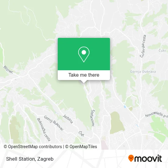 Shell Station map