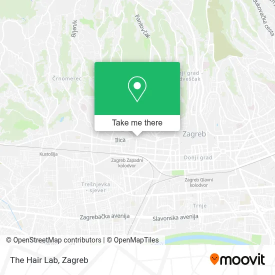 The Hair Lab map