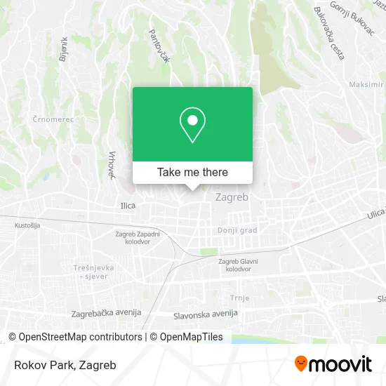 Rokov Park map