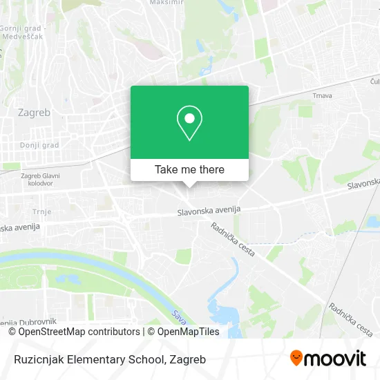 Ruzicnjak Elementary School map