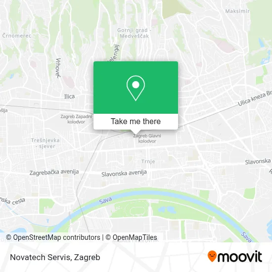 Novatech Servis map