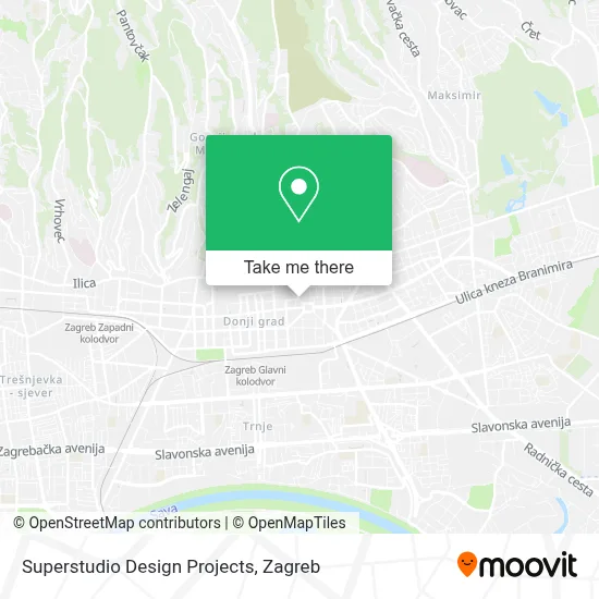Superstudio Design Projects map