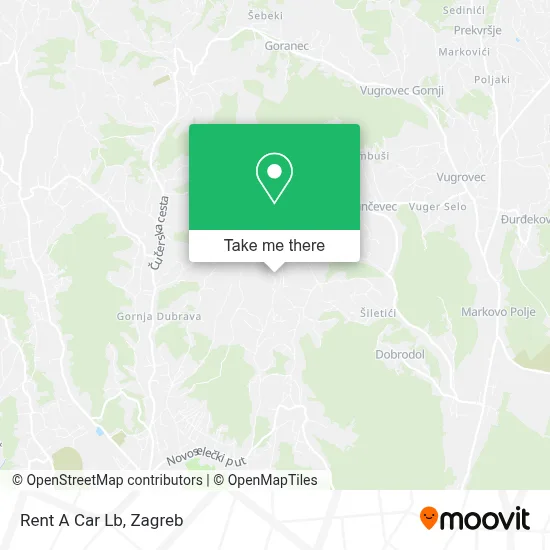 Rent A Car Lb map