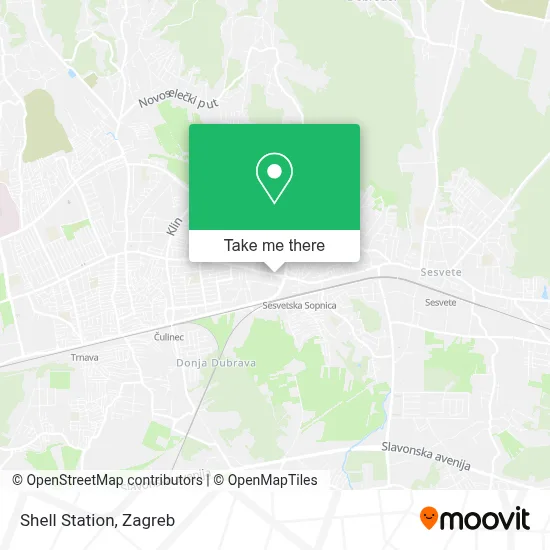 Shell Station map