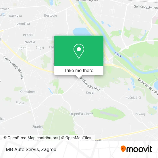 MB Auto Servis map