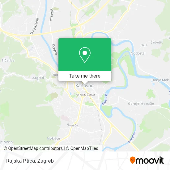 Rajska Ptica map