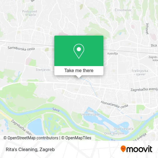 Rita's Cleaning map