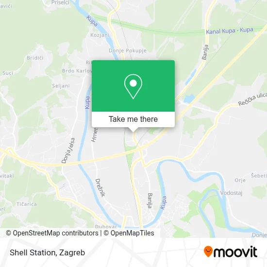 Shell Station map