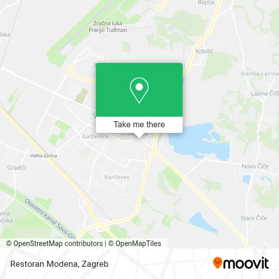 Restoran Modena map