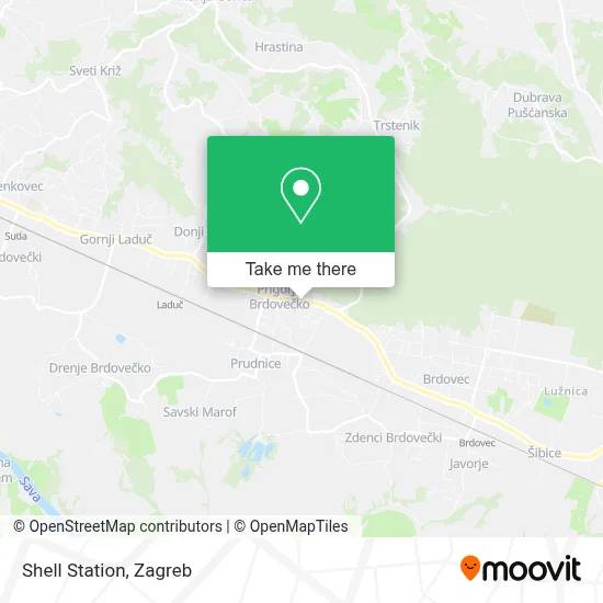 Shell Station map