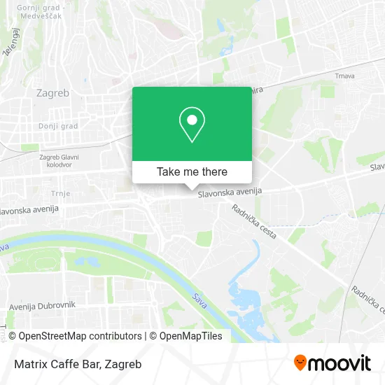 Matrix Caffe Bar map