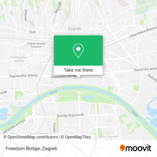 Most Slobode map