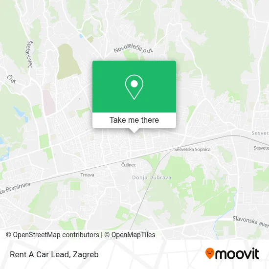 Rent A Car Lead map