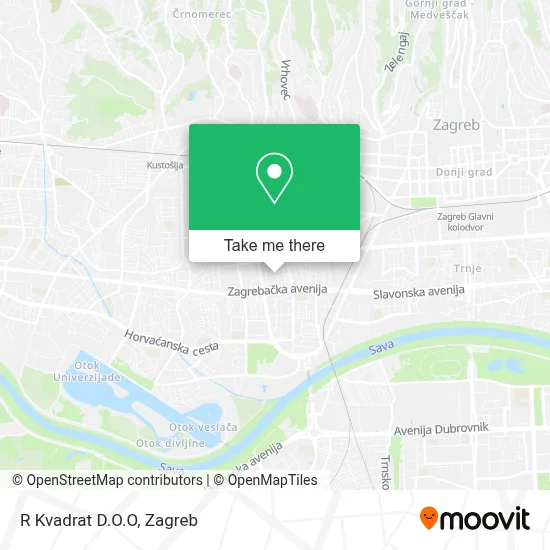 R Kvadrat D.O.O map