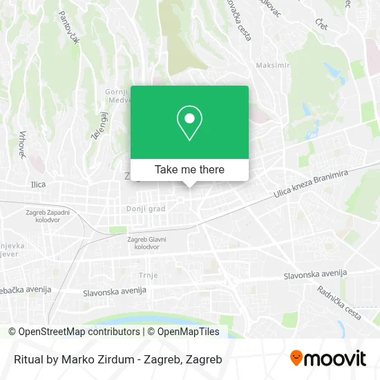 Ritual by Marko Zirdum - Zagreb map