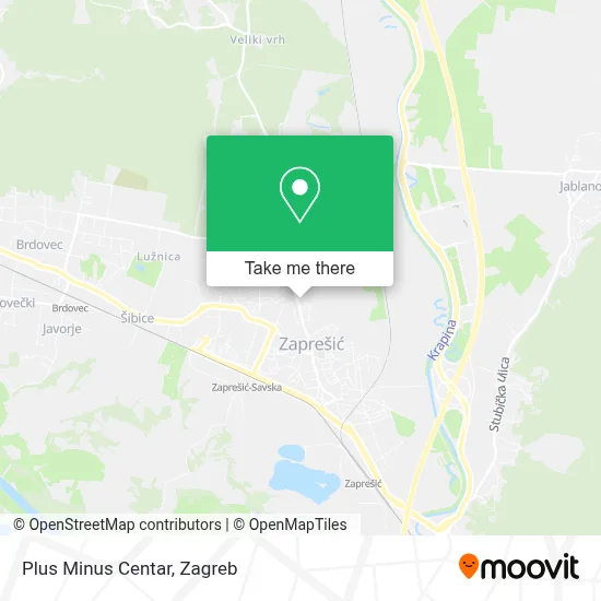 Plus Minus Centar map