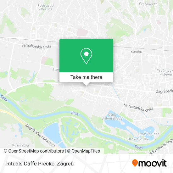 Rituals Caffe Prečko map