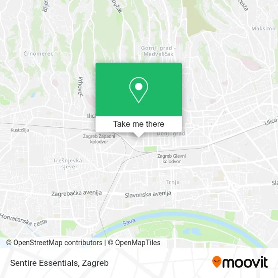 Sentire Essentials map