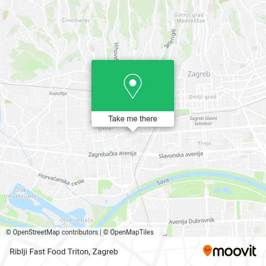Riblji Fast Food Triton map