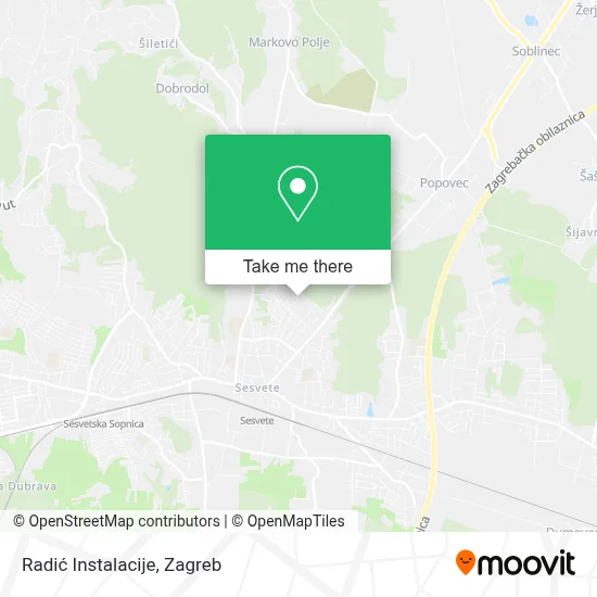 Radić Instalacije map