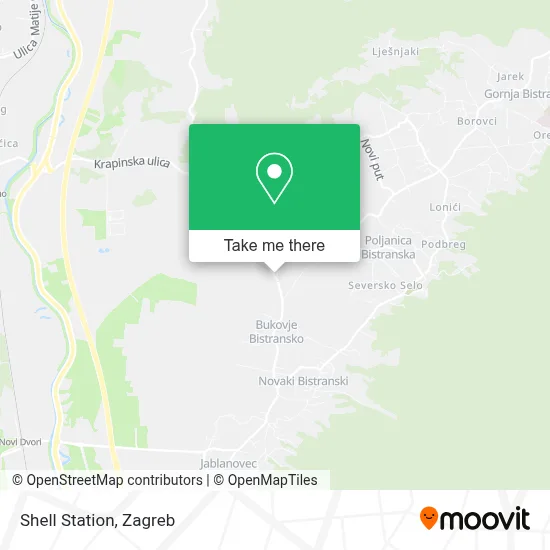 Shell Station map