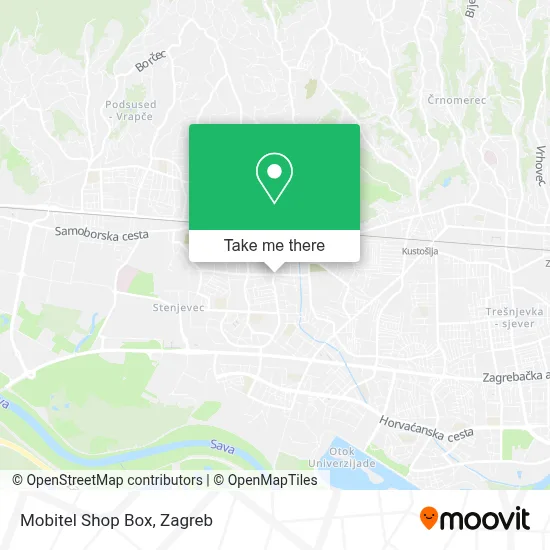 Mobitel Shop Box map