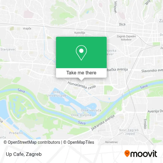 Up Caffe map
