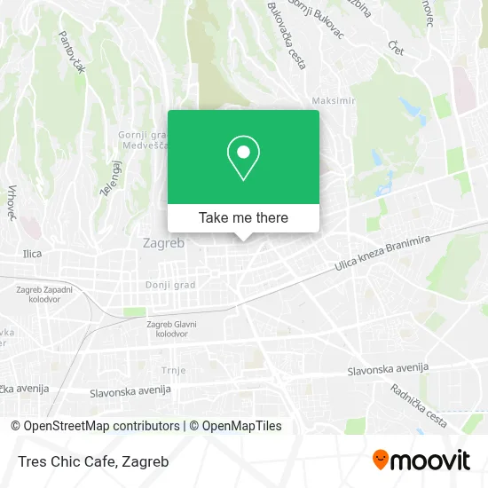 Tres Chic Cafe map