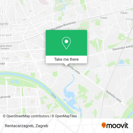 Rentacarzagreb map