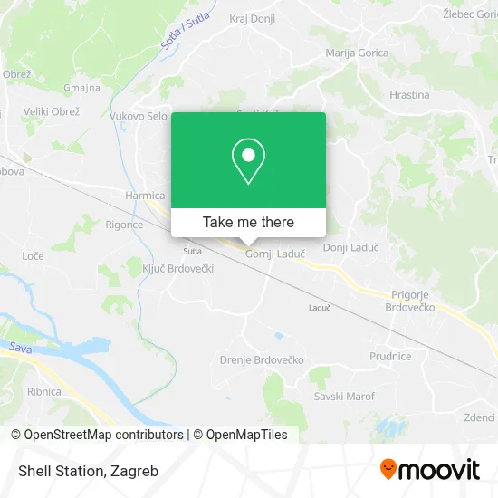 Shell Station map