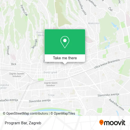 Program Bar map