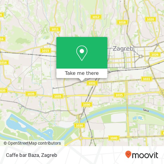 Caffe bar Baza map