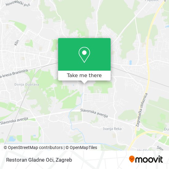 Restoran Gladne Oči map