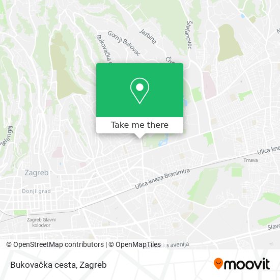 Bukovačka cesta map