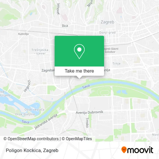 Poligon Kockica map