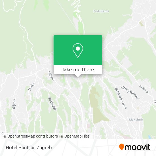 Hotel Puntijar map