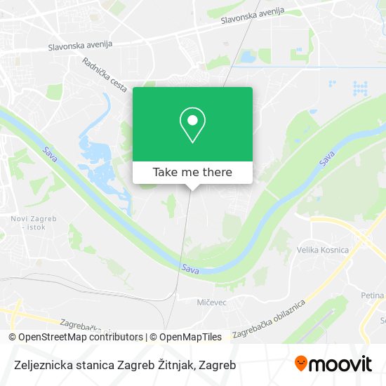 Zeljeznicka stanica Zagreb Žitnjak map