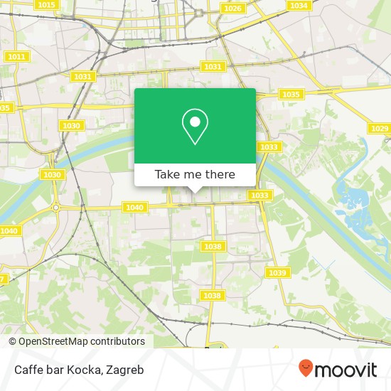 Caffe bar Kocka map