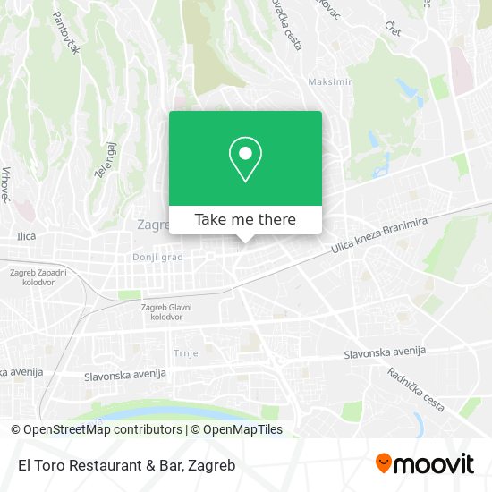 El Toro Restaurant & Bar map