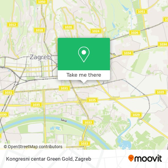 Kongresni centar Green Gold map